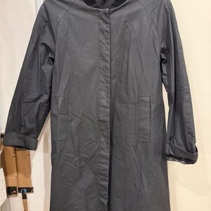 COS black thin Trench Coat
